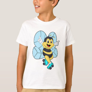 Bee with Roller skates T-Shirt