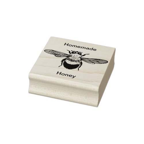 Bee Wood Art Stamp