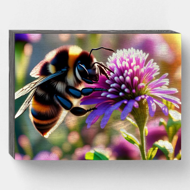 Bee Wooden Box Sign (Front Horizontal)