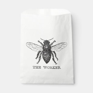 Bee Worker Honey Black Bumblebee Favor Bag