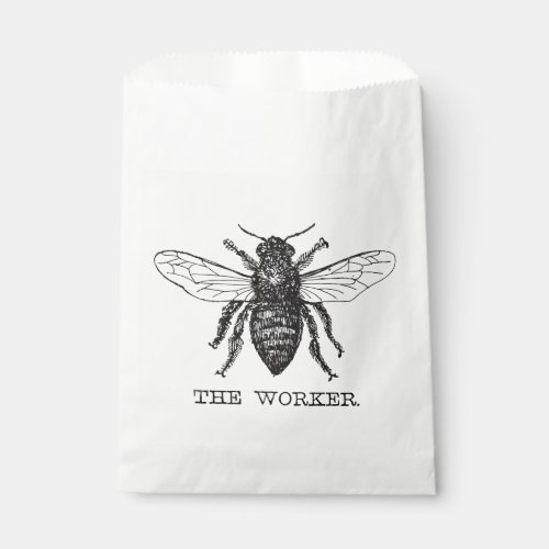 Bee Worker Honey Black Bumblebee Favor Bag