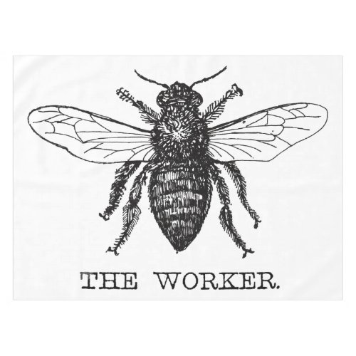 Bee Worker Honey Black Bumblebee Tablecloth