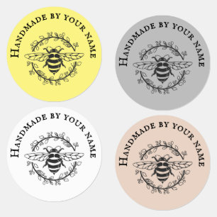 Bee Wreath Handmade By Iron On Labels