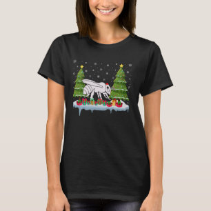 Bee Xmas Tree Lighting Men Women Ugly Christmas T-Shirt