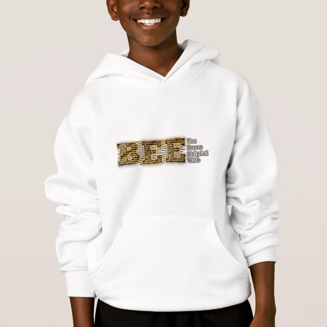 Bee You Kids Hoodie – Save the Bees (Front)