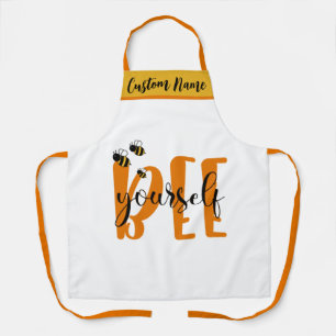 Bee Your Culinary Best Apron   Honey Bee Design