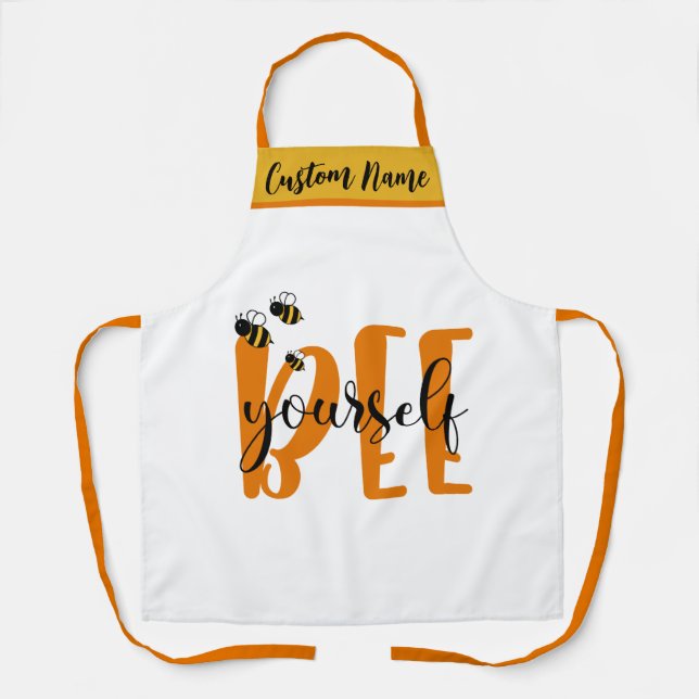 Bee Your Culinary Best Apron | Honey Bee Design (Front)