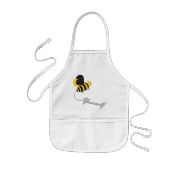 Bee Yourself Kids' Apron by capturedbyKC at Zazzle