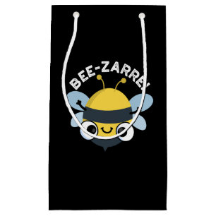 Bee-zarre Funny Bizarre Bee Pun Dark BG Small Gift Bag