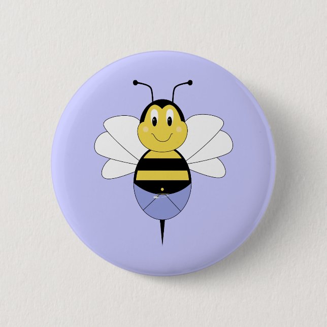 BeeBee Bumble Bee Button (Front)