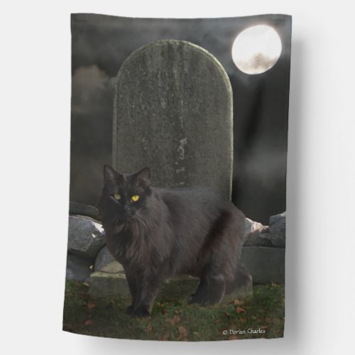 Beebs By Moonlight Halloween  House Flag