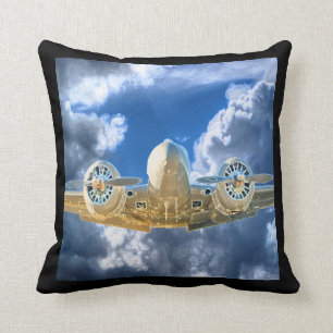 Beech 18 Flying High Design Throw Pillow