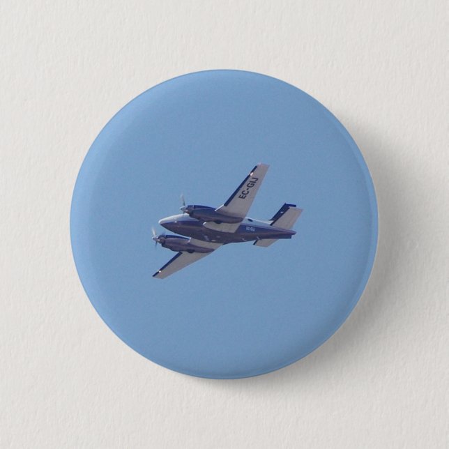Beech B90 King Air Pinback Button (Front)
