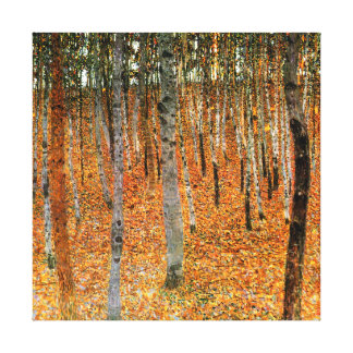 Beech Forest by Gustav Klimt Fine Art Canvas Print