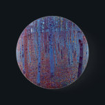 Beech Forest by Gustav Klimt, Vintage Art Nouveau Button<br><div class="desc">Beech Forest (1902) by Gustav Klimt is a vintage Victorian Era Symbolism fine art landscape painting featuring a nature scene. A dark forest with beech trees and leaves at night. About the artist: Gustav Klimt (1862-1918) was an Austrian Symbolist painter and one of the most prominent members of the Vienna...</div>