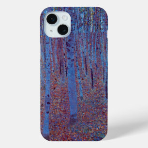 Beech Forest by Gustav Klimt, Vintage Art Nouveau iPhone 15 Plus Case
