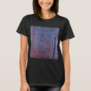 Beech Forest by Gustav Klimt, Vintage Art Nouveau T-Shirt