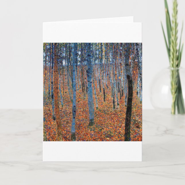 Beech Grove, Gustav Klimt Card (Front)