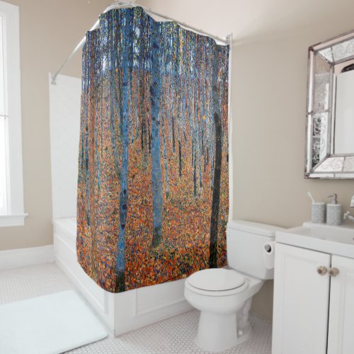 Beech Grove Gustav Klimt Shower Curtain