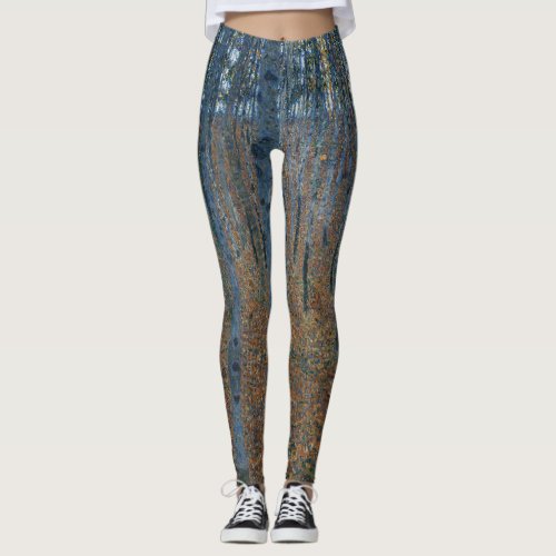 Beech Grove I by Gustav Klimt Leggings