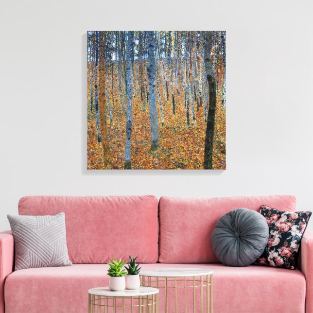 Beech Grove I | Gustav Klimt | Canvas Print (Insitu(LivingRoom))