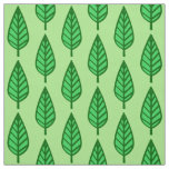 Beech leaf pattern - shades of green fabric