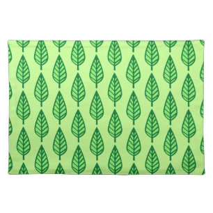 Beech leaf pattern - shades of green placemat