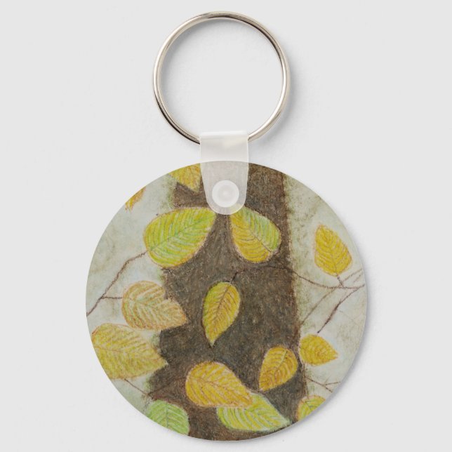 Beech Leaves Keychain (Front)