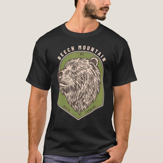 Beech Mountain North Carolina Bears Blue Ridge Bea T-Shirt (Front)