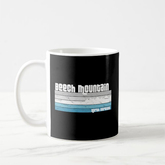 Beech Mountain North Carolina Nc Skiing Hiking Coffee Mug (Left)