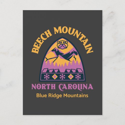 Beech Mountain North Carolina Postcard