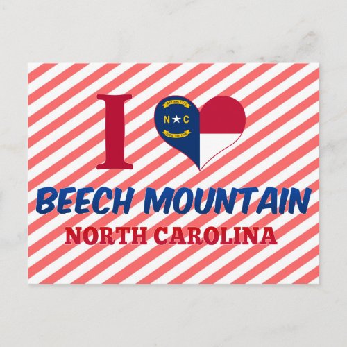 Beech Mountain North Carolina Postcard