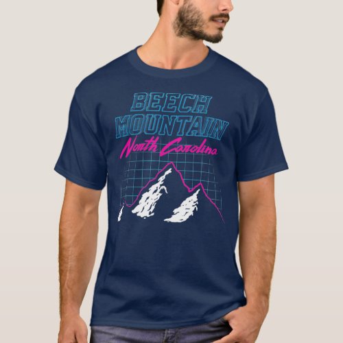 Beech Mountain North Carolina   Ski Resort 1980s T_Shirt