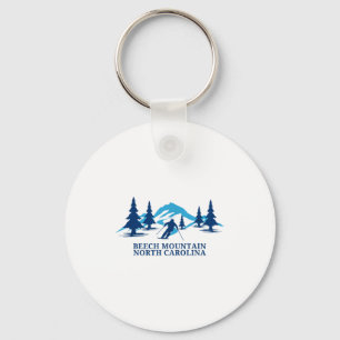 Beech mountain north carolina ski resort skiing keychain