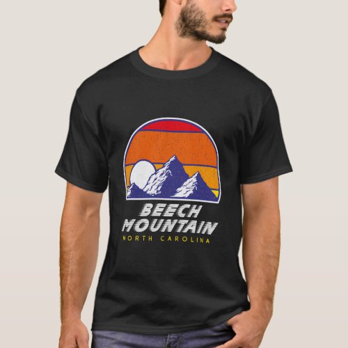Beech Mountain North Carolina Usa Ski Resort 1980S T_Shirt