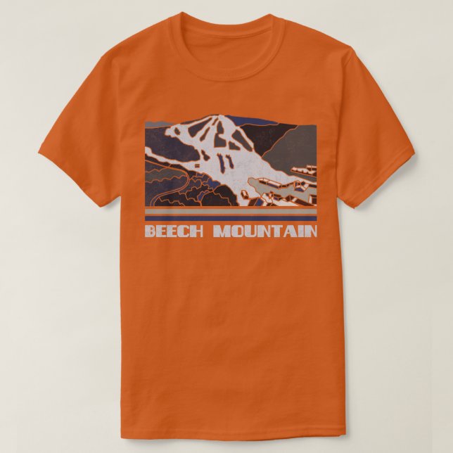 Beech Mountain Ski Resort Alpine Skiing Mountains  T-Shirt (Design Front)