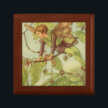 Beech Tree Fairy by Vision Studio Keepsake Box<br><div class="desc">A wonderful illustration of a winged fairy perched in a beech tree by Vision Studio. The piece looks like something right out of a storybook. Get your copy now!</div>