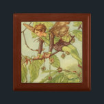 Beech Tree Fairy by Vision Studio Keepsake Box<br><div class="desc">A wonderful illustration of a winged fairy perched in a beech tree by Vision Studio. The piece looks like something right out of a storybook. Get your copy now!</div>