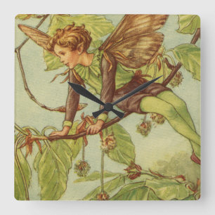 Beech Tree Fairy by Vision Studio Square Wall Clock