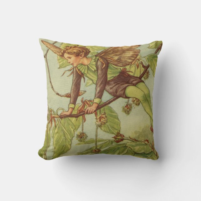 Beech Tree Fairy by Vision Studio Throw Pillow (Front)