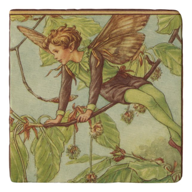 Beech Tree Fairy by Vision Studio Trivet (Front)