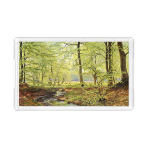 Beech trees in springtime, Christian Zacho Acrylic Tray