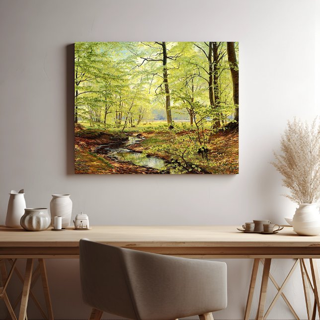 Beech trees in springtime, Christian Zacho Poster (Creator Uploaded)