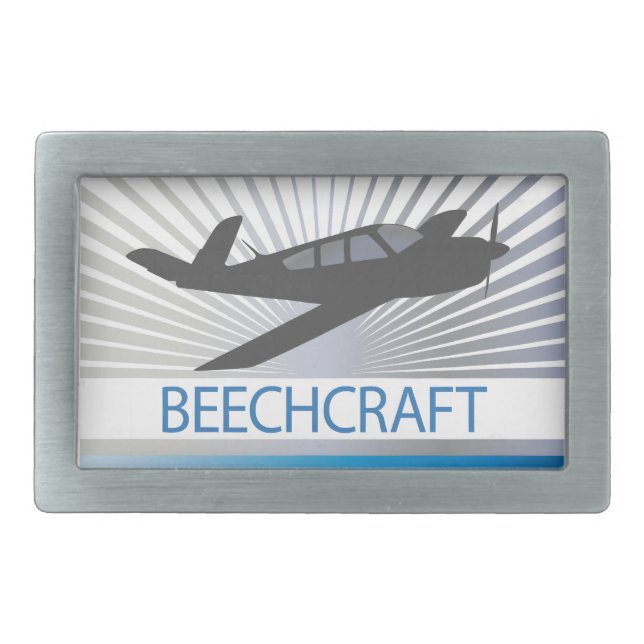 Beechcraft Aircraft Belt Buckle (Front)