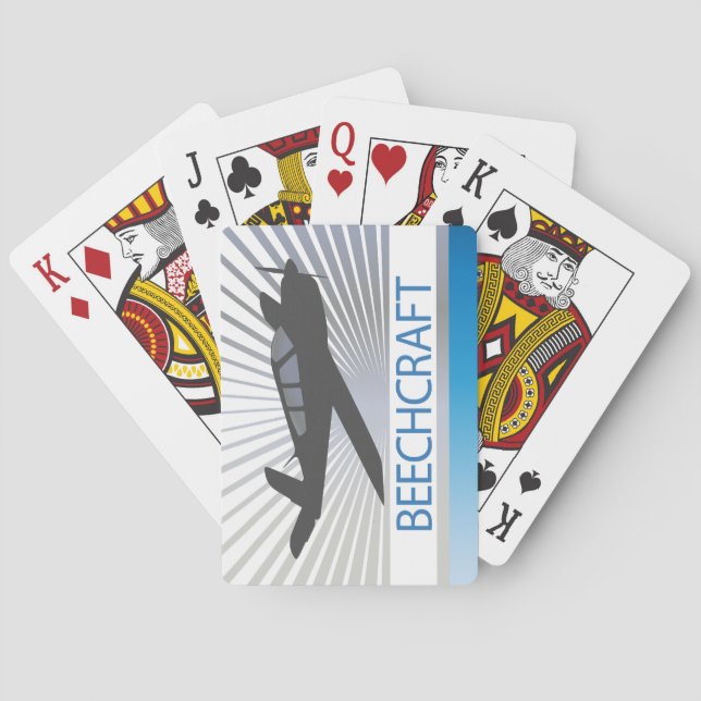 Beechcraft Aircraft Poker Cards (Back)
