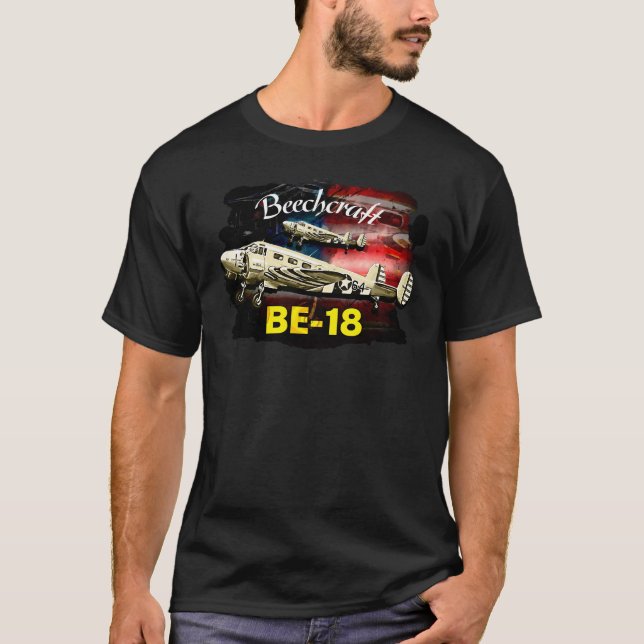 Beechcraft B-18 GA Airplane T-Shirt (Front)