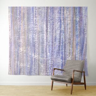 Beechwood Blue Watercolor Abstract Tapestry