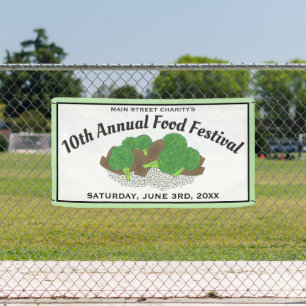 Beef and Broccoli Chinese Restaurant Food Festival Banner