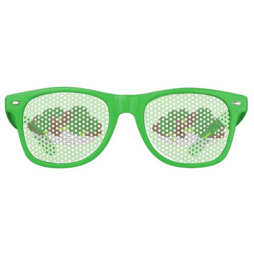 Beef and Broccoli Chinese Takeaway Takeout Food Retro Sunglasses