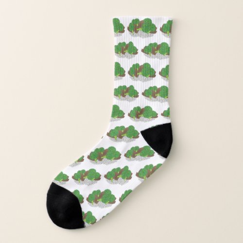 Beef and Broccoli Chinese Takeaway Takeout Food Socks